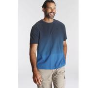 T-Shirt MAN'S WORLD, Herren, Gr. L (52/54), blau (dunkelblau, blau), Piqué, Obermaterial: 100% Baumwolle, regular fit, Rundhals, Shirts T-Shirt, Kurzarm, Regular Fit, unifarben, Rundhalsausschnitt (45