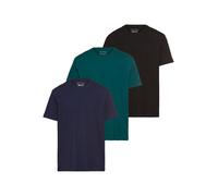 T-Shirt MAN'S WORLD "neue Farben", Damen, Gr. 60/62 (XXL), schwarz (dk, grün, blau, schwarz), Single Jersey, Obermaterial: 100% Baumwolle, unifarben, Basic, normal, Rundhals, normaler Saum, Shirts T-S