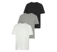 T-Shirt MAN'S WORLD "neue Farben", Herren, Gr. 56/58 (XL), weiß (weiß, grau, meliert, schwarz), Single Jersey, Obermaterial: 100% Baumwolle. Obermaterial Melange: 90% Baumwolle, 10% Viskose. Obermater