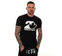 T-shirt Maple Leaf Logo DSquared2 Pour Homme en Noir XL