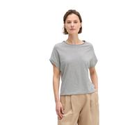 T-Shirt MARC O'POLO "aus Baumwoll-Single-Jersey", Damen, Gr. M, aqua, Obermaterial: 100% Baumwolle, gestreift, Basic, regular fit, U-Boot-Ausschnitt, normaler Saum, Shirts T-Shirt (86706401-M) aqua