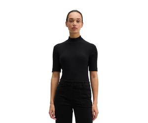 T-Shirt MARC O'POLO "aus Bio-Baumwoll-Modal-Stretch-Jersey", Damen, Gr. XS, martime blau, Obermaterial: 58% Baumwolle, 38% Modal, 4% Elasthan, unifarben, Basic, slim fit, normaler Saum, Shirts T-Shirt