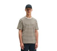 T-Shirt MARC O'POLO "aus Bio-Baumwolle und Leinen", Jungen, Gr. XXL, medium beige, Obermaterial: 70% Baumwolle, 30% Leinen, unifarben, Basic, relaxed fit, Rundhals, normaler Saum, Shirts T-Shirt (2032