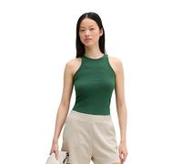 T-Shirt MARC O'POLO "aus elastischem Rippjersey", Damen, Gr. L, grün (ivy grün), Obermaterial: 97% Baumwolle, 3% Elasthan, unifarben, Basic, Shirts T-Shirt (57168067-L) ivy grün