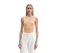 T-Shirt MARC O'POLO "aus elastischem Rippjersey", Damen, Gr. XS, soft peach, Obermaterial: 97% Baumwolle, 3% Elasthan, unifarben, regular fit, tiefer Rundhals, Shirts T-Shirt (42815937-XS) soft peach