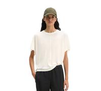 T-Shirt MARC O'POLO "aus fließendem Lyocell-Baumwolle-Mix", Damen, Gr. XXL, weiß cotton, Obermaterial: 67% Lyocell, 33% Baumwolle, unifarben, Basic, regular fit, Rundhals, normaler Saum, Shirts T-Shir