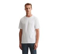 T-Shirt MARC O'POLO "aus hochwertiger Bio-Baumwolle", Herren, Gr. XXL, weiß, Obermaterial: 100% Baumwolle, unifarben, Basic, Basic, Rundhals, normaler Saum, Shirts T-Shirt (44722764-XXL) weiß
