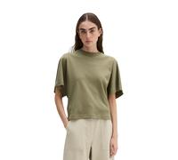 T-Shirt MARC O'POLO "aus Interlock-Jersey", Damen, Gr. L, pure sage, Obermaterial: 100% Baumwolle, unifarben, Basic, loose fit, Rundhals, normaler Saum, Shirts T-Shirt (69704631-L) pure sage