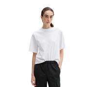 T-Shirt MARC O'POLO "aus Interlock-Jersey", Damen, Gr. L, weiß, Obermaterial: 100% Baumwolle, unifarben, Basic, loose fit, Rundhals, normaler Saum, Shirts T-Shirt (62926731-L) weiß