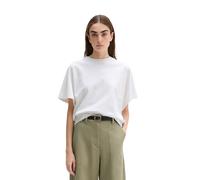 T-Shirt MARC O'POLO "aus Interlock-Jersey", Damen, Gr. M, weiß, Obermaterial: 100% Baumwolle, unifarben, Basic, loose fit, Rundhals, normaler Saum, Shirts T-Shirt (15148732-M) weiß
