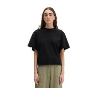 T-Shirt MARC O'POLO "aus Interlock-Jersey", Damen, Gr. XXL, schwarz, Obermaterial: 100% Baumwolle, unifarben, loose fit, Rundhals, normaler Saum, Shirts T-Shirt (47042864-XXL) schwarz