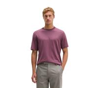 T-Shirt MARC O'POLO "aus leichtem Bio-Baumwoll-Jersey", Herren, Gr. L, lila (light mauve), Obermaterial: 100% Baumwolle, unifarben, Basic, regular fit, Rundhals, normaler Saum, Shirts T-Shirt (2650516