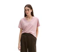 T-Shirt MARC O'POLO "aus leichtem Single Jersey", Damen, Gr. L, mild rose, Obermaterial: 100% Baumwolle, unifarben, Basic, regular fit, V-Ausschnitt, Shirts T-Shirt (95396309-L) mild rose