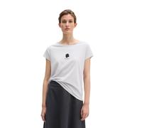 T-Shirt MARC O'POLO "aus leichtem Single Jersey", Damen, Gr. M, weiß (airy blau), Obermaterial: 100% Baumwolle, bedruckt, Basic, regular fit, U-Boot-Ausschnitt, Shirts T-Shirt (72950243-M) airy blau
