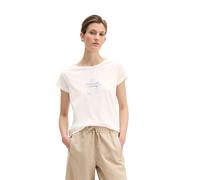 T-Shirt MARC O'POLO "aus leichtem Single Jersey", Damen, Gr. S, grau weiß, Obermaterial: 100% Baumwolle, unifarben, Basic, regular fit, U-Boot-Ausschnitt, Shirts T-Shirt (25442312-S) grau weiß
