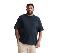 T-Shirt MARC O'POLO "aus mittelschwerem Bio-Baumwoll-Jersey", Damen, Gr. 3XL, blau (schwarz navy), Obermaterial: 100% Baumwolle, unifarben, Basic, regular fit, Rundhals, Shirts T-Shirt (42274463-XXXL)