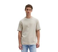 T-Shirt MARC O'POLO "aus mittelschwerem Bio-Baumwoll-Jersey", Herren, Gr. L, grau kit, Obermaterial: 100% Baumwolle, unifarben, Basic, loose fit, Rundhals, normaler Saum, Shirts T-Shirt (39995425-L) g