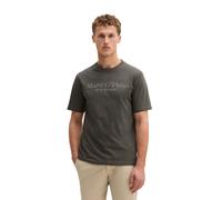 T-Shirt MARC O'POLO "aus Organic Cotton", Damen, Gr. 3XL, grau (light graphite), Obermaterial: 100% Baumwolle, unifarben, Basic, Basic, Rundhals, Shirts T-Shirt (26053769-XXXL) light graphite