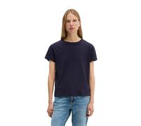 T-Shirt MARC O'POLO "aus Organic Cotton", Damen, Gr. XXL, blau (maniac midnight), Obermaterial: 100% Baumwolle, unifarben, Basic, loose fit, Rundhals, Shirts T-Shirt (65152619-XXL) maniac midnight