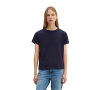 T-Shirt MARC O'POLO "aus Organic Cotton", Damen, Gr. XXS, blau (maniac midnight), Obermaterial: 100% Baumwolle, unifarben, Basic, loose fit, Rundhals, Shirts T-Shirt (65152619-XXS) maniac midnight