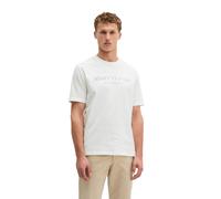 Marc OߴPolo Herren T-Shirt aus Bio-Baumwolle mit Rundhalsausschnitt, Weiß (White), L