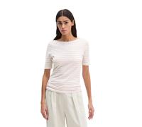 T-Shirt MARC O'POLO "aus Organic Cotton-Jersey", Damen, Gr. XL, light lila, Obermaterial: 100% Baumwolle, gestreift, Basic, regular fit, U-Boot-Ausschnitt, normaler Saum, Shirts T-Shirt (47135818-XL)