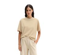 T-Shirt MARC O'POLO "aus recycelter und Bio-Baumwolle", Damen, Gr. M, linen beige, Obermaterial: 100% Baumwolle, unifarben, Basic, regular fit, Rundhals, Shirts T-Shirt (22638166-M) linen beige
