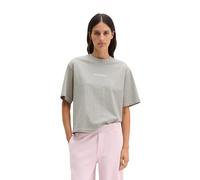 T-Shirt MARC O'POLO "aus recycelter und Bio-Baumwolle", Damen, Gr. M, pure grau melange, Obermaterial: 100% Baumwolle, unifarben, Basic, regular fit, Rundhals, Shirts T-Shirt (74997652-M) pure grau me