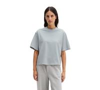 T-Shirt MARC O'POLO "aus recycelter und Bio-Baumwolle", Damen, Gr. XL, grau horizon, Obermaterial: 100% Baumwolle, unifarben, Basic, regular fit, Rundhals, Shirts T-Shirt (74137139-XL) grau horizon