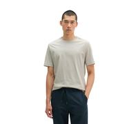 Marc O'Polo Regular Fit T-Shirt aus reiner Baumwolle mit Logo-Print in Mittelgrau, Größe S