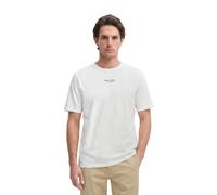 Regular Fit T-Shirt aus reiner Baumwolle S men Weiss