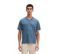 Marc O'Polo Herren T-Shirt, V-Neck - T-SHIRT SHORT SLEEVE, Regular Fit, Baumwolle Blau S