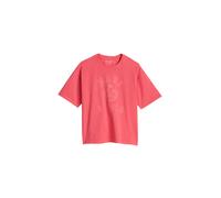 T-Shirt MARC O'POLO "aus reiner Bio-Baumwolle", Mädchen, Gr. 176, rosa (rot), Obermaterial: 100% Baumwolle, unifarben, relaxed fit, Rundhals, Shirts T-Shirt (93405256-176) rot