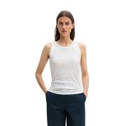 Marc OߴPolo Damen Tanktop aus Bio-Baumwolle mit hohem Rundhalsausschnitt, Weiß (White), XXS