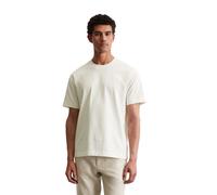 T-Shirt MARC O'POLO "aus schwerem Bio-Baumwoll-Jersey", Damen, Gr. 3XL, weiß (silky weiß), Obermaterial: 100% Baumwolle, unifarben, Basic, relaxed fit, Rundhals, Shirts T-Shirt (95110764-XXXL) silky w