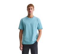 T-Shirt MARC O'POLO "aus schwerem Bio-Baumwoll-Jersey", Damen, Gr. L, blau dawn, Obermaterial: 100% Baumwolle, unifarben, Basic, relaxed fit, Rundhals, Shirts T-Shirt (54242350-L) blau dawn