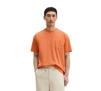 T-Shirt MARC O'POLO "aus schwerem Bio-Baumwoll-Jersey", Herren, Gr. L, orange (faded coral), Obermaterial: 100% Baumwolle, unifarben, Basic, relaxed fit, Rundhals, normaler Saum, Shirts T-Shirt (87771