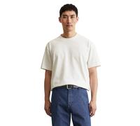 T-Shirt MARC O'POLO "aus schwerem Bio-Baumwoll-Jersey", Damen, Gr. M, weiß (silky weiß), Obermaterial: 100% Baumwolle, unifarben, Basic, relaxed fit, Rundhals, Shirts T-Shirt (42294318-M) silky weiß