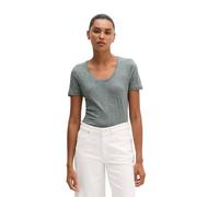 T-Shirt MARC O'POLO "aus Slub-Jersey", Damen, Gr. M, quiet sea, Obermaterial: 100% Baumwolle, unifarben, Basic, regular fit, tiefer Rundhals, normaler Saum, Shirts T-Shirt (53702325-M) quiet sea