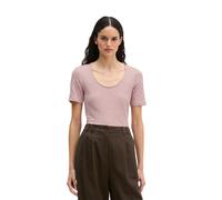 T-Shirt MARC O'POLO "aus Slub-Jersey", Damen, Gr. XL, mild rose, Obermaterial: 100% Baumwolle, unifarben, Basic, regular fit, tiefer Rundhals, normaler Saum, Shirts T-Shirt (84530641-XL) mild rose