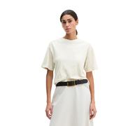 T-Shirt MARC O'POLO "aus Slub-Jersey", Damen, Gr. XS, grau silk, Obermaterial: 100% Baumwolle, unifarben, Basic, regular fit, Rundhals, normaler Saum, Shirts T-Shirt (54611404-XS) grau silk