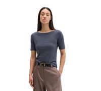 T-Shirt MARC O'POLO "aus softem Slub-Jersey", Damen, Gr. XXL, stormy sky, Obermaterial: 100% Baumwolle, unifarben, Basic, regular fit, U-Boot-Ausschnitt, normaler Saum, Shirts T-Shirt (70438025-XXL) s