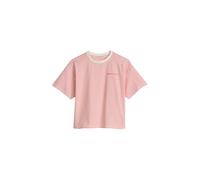 T-Shirt MARC O'POLO "aus softer Bio-Baumwolle", Mädchen, Gr. 152, rot, Obermaterial: 92% Baumwolle, 8% Elasthan, gestreift, relaxed fit, Rundhals, Shirts T-Shirt (36871160-152) rot