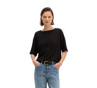 T-Shirt MARC O'POLO "aus Viskose-Stretch-Jersey", Damen, Gr. XXS, schwarz, Obermaterial: 56% Viskose, 37% Modal, 7% Elasthan, unifarben, Basic, regular fit, Rundhals, normaler Saum, Shirts T-Shirt (44