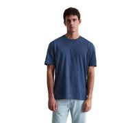T-Shirt MARC O'POLO "aus weichem Bio-Baumwoll-Jersey", Damen, Gr. 3XL, blau (iris ink), Obermaterial: 100% Baumwolle, unifarben, Basic, regular fit, Rundhals, Shirts T-Shirt (14784434-XXXL) iris ink