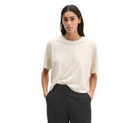T-Shirt MARC O'POLO "aus weichem Single Jersey", Damen, Gr. M, grau silk, Obermaterial: 65% Lyocell, 35% Baumwolle, unifarben, Basic, loose fit, Rundhals, Shirts T-Shirt (84858056-M) grau silk