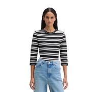 Gestreiftes T-Shirt regular blau XS
