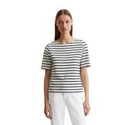 T-Shirt MARC O'POLO, Damen, Gr. M, bunt (multi, muted blau), Jersey, Obermaterial: 100% Baumwolle, U-Boot-Ausschnitt, Shirts T-Shirt, geringelt, U-Boot-Ausschnitt, gerade schnitten (46502802-M) multi,