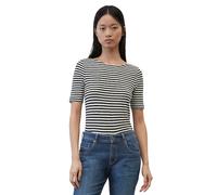 T-Shirt MARC O'POLO, Damen, Gr. S, bunt (multi, schwarz), Obermaterial: 97% Baumwolle, 3% Elasthan, Rundhals, Shirts T-Shirt (43867905-S) multi, schwarz