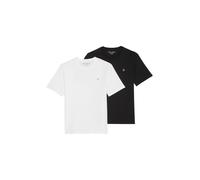 T-Shirt MARC O'POLO, Damen, Gr. XL, schwarz, weiß, Jersey, Obermaterial: 100% Baumwolle, Rundhals, Shirts T-Shirt (85358019-XL) schwarz, weiß